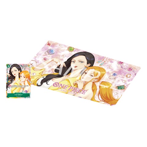 Official product image: Official Playmat — Nami & Robin (オフィシャルプレイマット -ナミ&ロビン-)