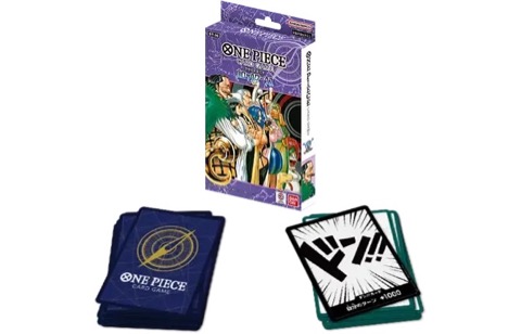 Official image of the ST-38 スタートデッキ バロックワークス box shown with its card deck and DON!! cards
